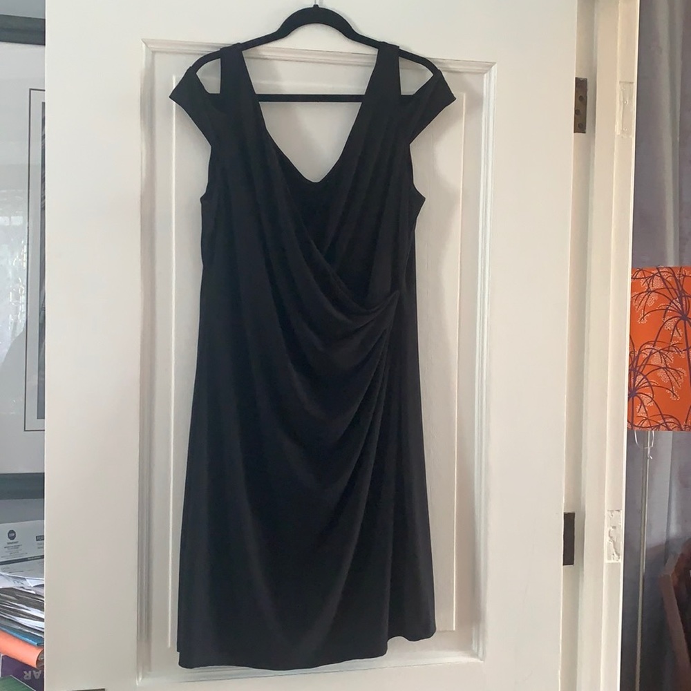 Lauren by Ralph Lauren Black Cocktail Dress.
